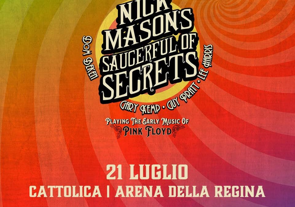 Nick Mason all’Arena della Regina di Cattolica