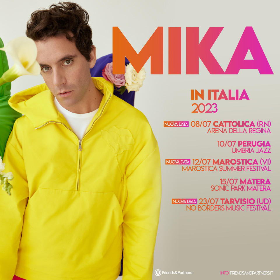 Mika cantautore libanese annuncia le date del suo nuovo tour italiano